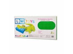 L-W Toys Podložka na stavění JUNIOR 16x32 bodů zelená