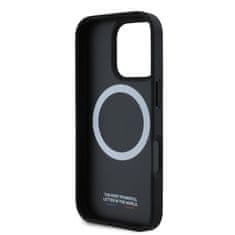 Bmw Zadní kryt M PU Carbon Tricolor Stripe MagSafe pro iPhone 16 Pro Max Black