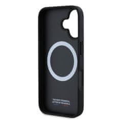 Bmw Zadní kryt M PU Carbon Tricolor Stripe MagSafe pro iPhone 16 Black