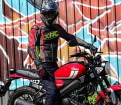 XRC Bunda na moto Haderg 2.0 red/blk/fluo/grey vel. 56