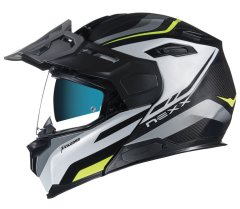 Helma na moto X.VILIJORD HIKER white/neon MT vel. XS