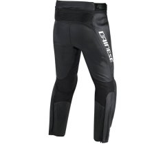 Dainese Kalhoty na moto MISANO LEATHER BLACK/BLACK/ANTHRACITE vel. 52