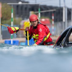 Záchranná vesta HYBRID PFD červená XL/2XL