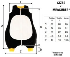 Penguin Dětský spací pytel Tiger, velikost S (74-96 cm), 2,5 tog