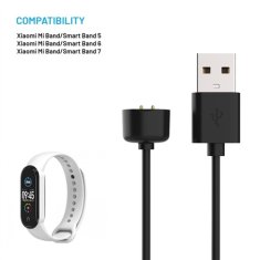 FIXED Nabíjecí kabel na Xiaomi Mi Band 5/ 6/ 7 - černý