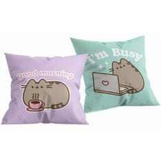 Halantex Oboustranný polštář kočička Pusheen - Good morning