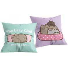 Halantex Oboustranný polštář kočička Pusheen - The lazy club