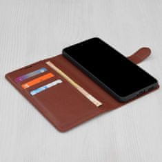 Techsuit Pouzdro Xiaomi Redmi 13C 4G / 13C 5G / Poco M6 / C65 Techsuit Leather Folio, hnědé