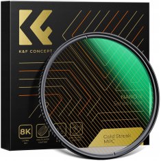 K&F Concept Filtr GOLD Streak Anamorfní Zlaté Flary Šmouhy K&F NANO-X MRC 55 mm 55mm