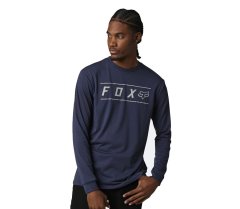 Fox Tričko Pinnacle Ls Tech Tee Heather Deep Cobalt vel. L