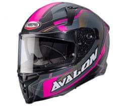 Caberg Helma na moto Avalon X Optic matt black/grey/fuchsia vel.XS