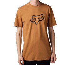 Fox Tričko Legacy Head Ss Tee - Cognac S