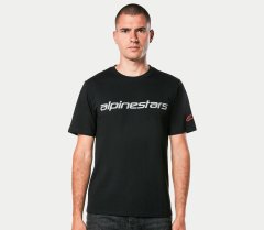 Alpinestars Linear Wordmark 2.0 CSF black/grey/red tričko vel. M