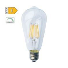 Diolamp  LED Filament žárovka čirá ST64 8W/230V/E27/4000K/1010Lm/360°/Dim