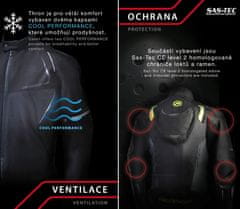 NAZRAN dámská bunda Thron Tech-Air black/grey/fluo vel. XL