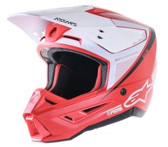 Alpinestars Motokrosová helma S-M5 Rayon red/white matt vel. S