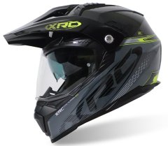 XRC Helma na moto dark grey/black/fluo vel. XS