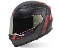 XRC Helma na motorku matt black/red vel. XL