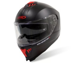 XRC Helma na moto matt black/red vel. 2XL