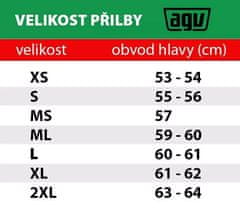 AGV Integrální helma K1S WHITE vel. L