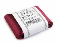 Kraftika 3m beaujolais atlasová stuha svazky po 3m šíře 50mm