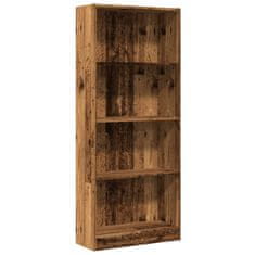 Vidaxl Knihovna old wood 60 x 24 x 143 cm kompozitní dřevo