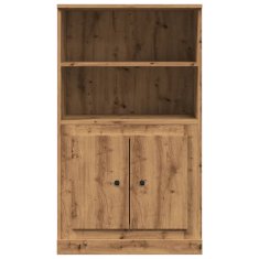 Vidaxl Skříň highboard dub artisan 60 x 35,5 x 103,5 kompozitní dřevo