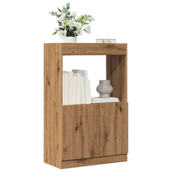 shumee vidaXL Skříň highboard dub artisan 63 x 33 x 100 cm kompozitní dřevo