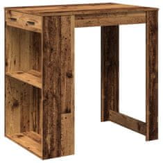 Vidaxl Barový stůl old wood 102 x 70 x 103,5 cm kompozitní dřevo