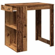 Vidaxl Barový stůl old wood 102 x 70 x 103,5 cm kompozitní dřevo