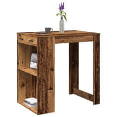 Vidaxl Barový stůl old wood 102 x 70 x 103,5 cm kompozitní dřevo