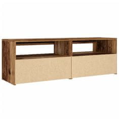 Vidaxl TV stolek s LED old wood 120 x 35 x 40 cm kompozitní dřevo