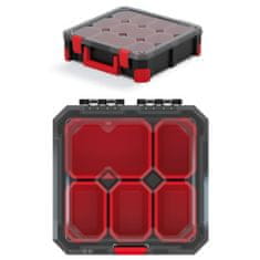 Prosperplast box organizér s krabičkami 28x28x11cm TITAN KTI3030B-CG6U černý Kistenberg