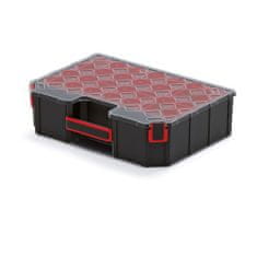 Prosperplast box organizér vysoký s krabičkami 39x28,4x10,5cm TAGER KTG403010B-S429 černý Kistenberg