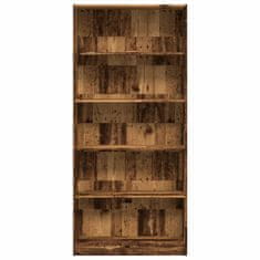 Vidaxl Knihovna old wood 80x24x176 cm kompozitní dřevo