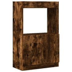 Vidaxl Skříň highboard kouřový dub 63 x 33 x 100 cm kompozitní dřevo