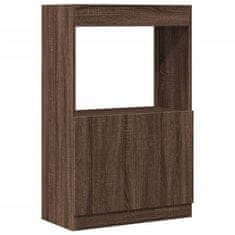 Vidaxl Skříň highboard hnědý dub 63 x 33 x 100 cm kompozitní dřevo