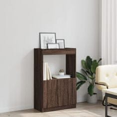 Vidaxl Skříň highboard hnědý dub 63 x 33 x 100 cm kompozitní dřevo