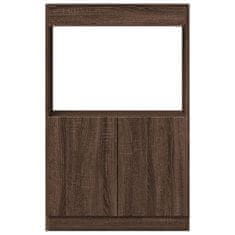 Vidaxl Skříň highboard hnědý dub 63 x 33 x 100 cm kompozitní dřevo