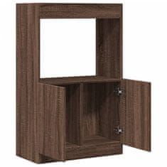 Vidaxl Skříň highboard hnědý dub 63 x 33 x 100 cm kompozitní dřevo