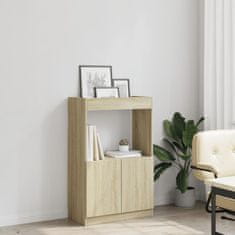 Vidaxl Skříň highboard dub sonoma 63 x 33 x 100 cm kompozitní dřevo