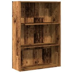 Vidaxl Knihovna old wood 80 x 30 x 114 cm kompozitní dřevo