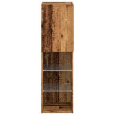 Vidaxl TV skříňky s LED osvětlením 2 ks old wood 30,5 x 30 x 102 cm