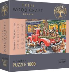 Trefl Wood Craft Origin puzzle Santovi malí pomocníci 1000 dílků