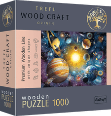 Trefl Wood Craft Origin puzzle Cesta sluneční soustavou 1000 dílků