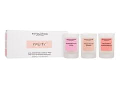 Revolution 40g home fruity mini scented candle trio