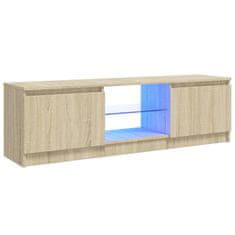 Vidaxl TV skříňka s LED osvětlením dub sonoma 120 x 30 x 35,5 cm