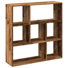 Vidaxl Knihovna/dělící stěna old wood 102x29x103,5 cm kompozitní dřevo