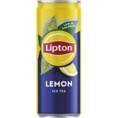 Ledový čaj Lipton - s citrónem, plech, 24x 0,33 l