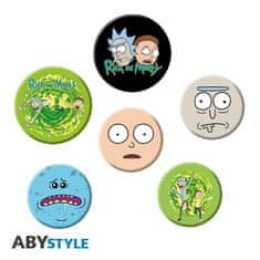 GB eye Rick and Morty - set odznaků